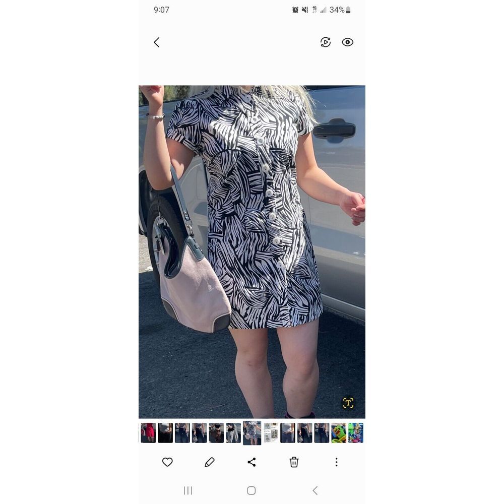 Twenty One Dress Size 1 Black & White